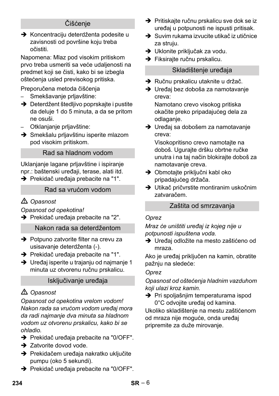 Karcher HDS 5/11 U/UX User Manual | Page 234 / 296