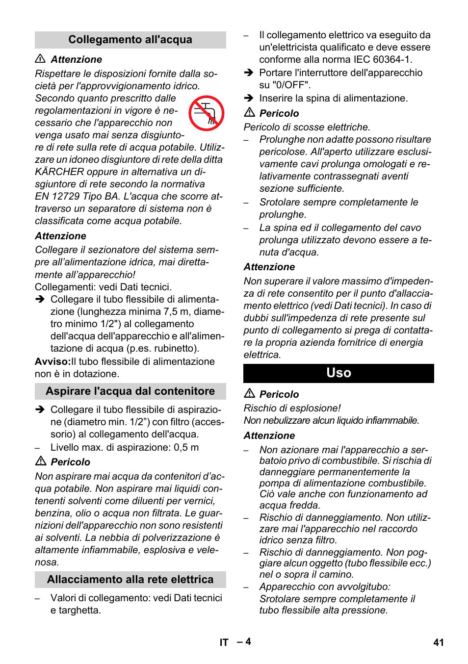 Karcher HDS 5/11 U/UX User Manual | Page 41 / 296