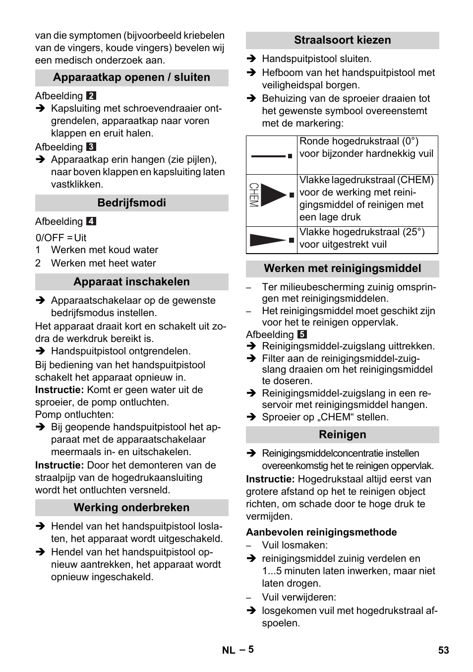 Karcher HDS 5/11 U/UX User Manual | Page 53 / 296