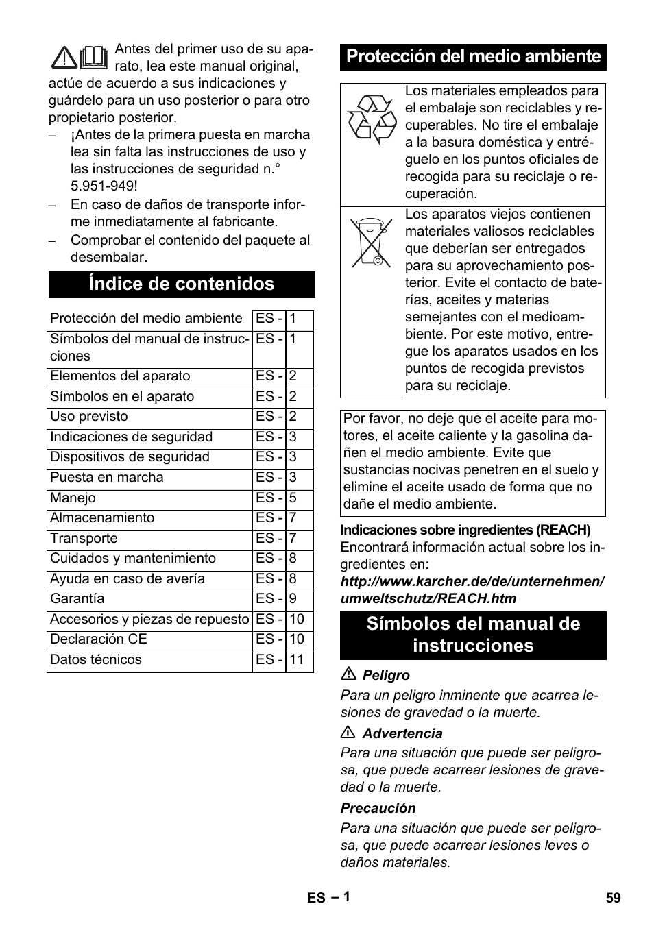 Karcher HDS 5/11 U/UX User Manual | Page 59 / 296