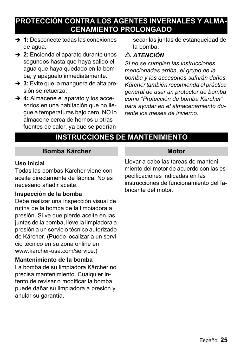 Karcher G 2500 VH User Manual | Page 25 / 46