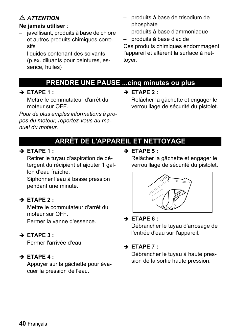 Karcher G 2500 VH User Manual | Page 40 / 46