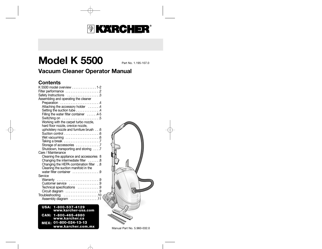 Karcher K 5500 User Manual | 7 pages