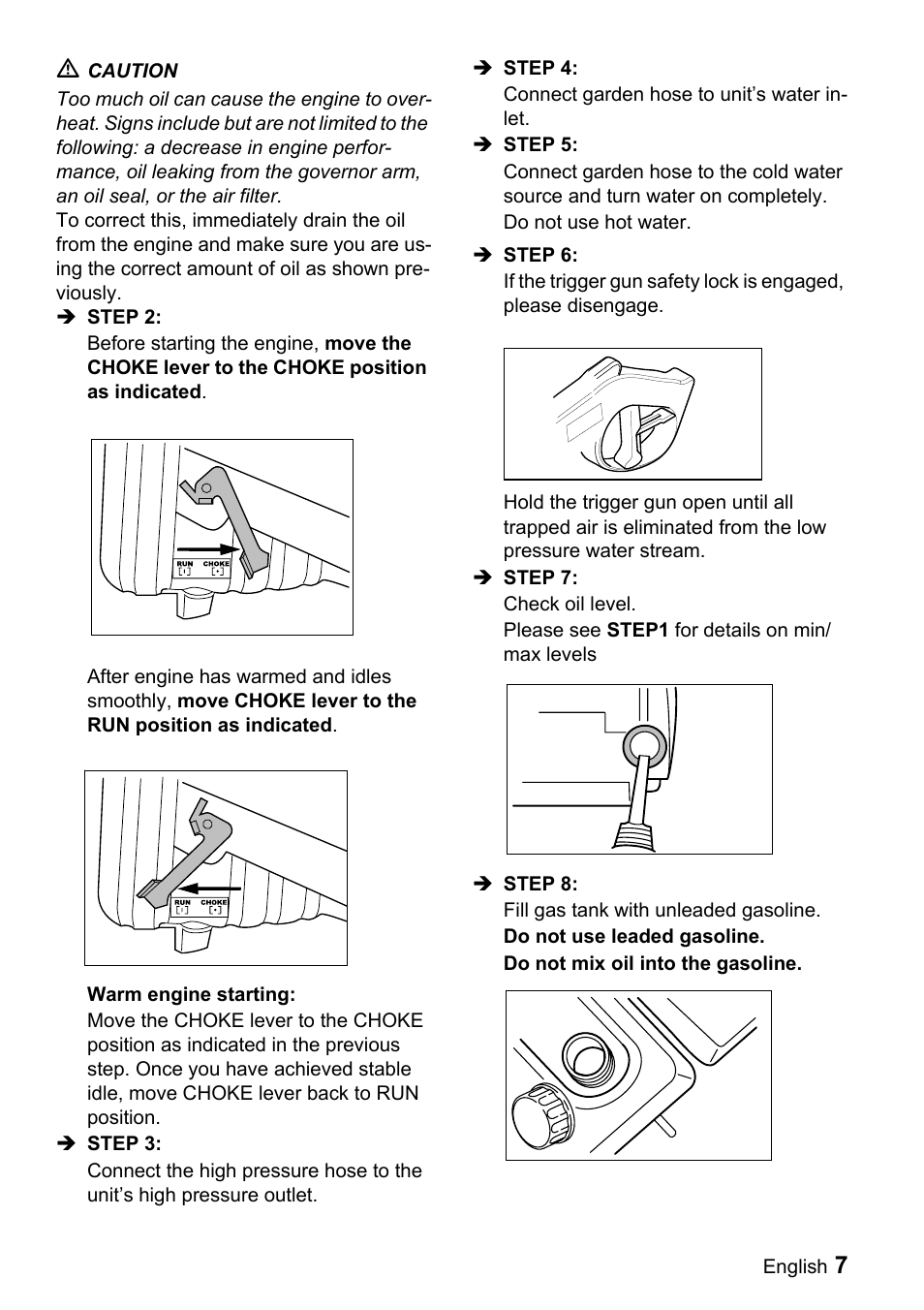 Karcher G 2000 MK User Manual | Page 7 / 47