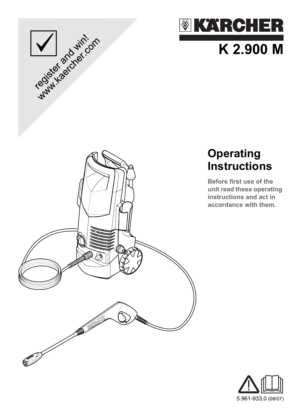 Karcher K 2.900M User Manual | 12 pages