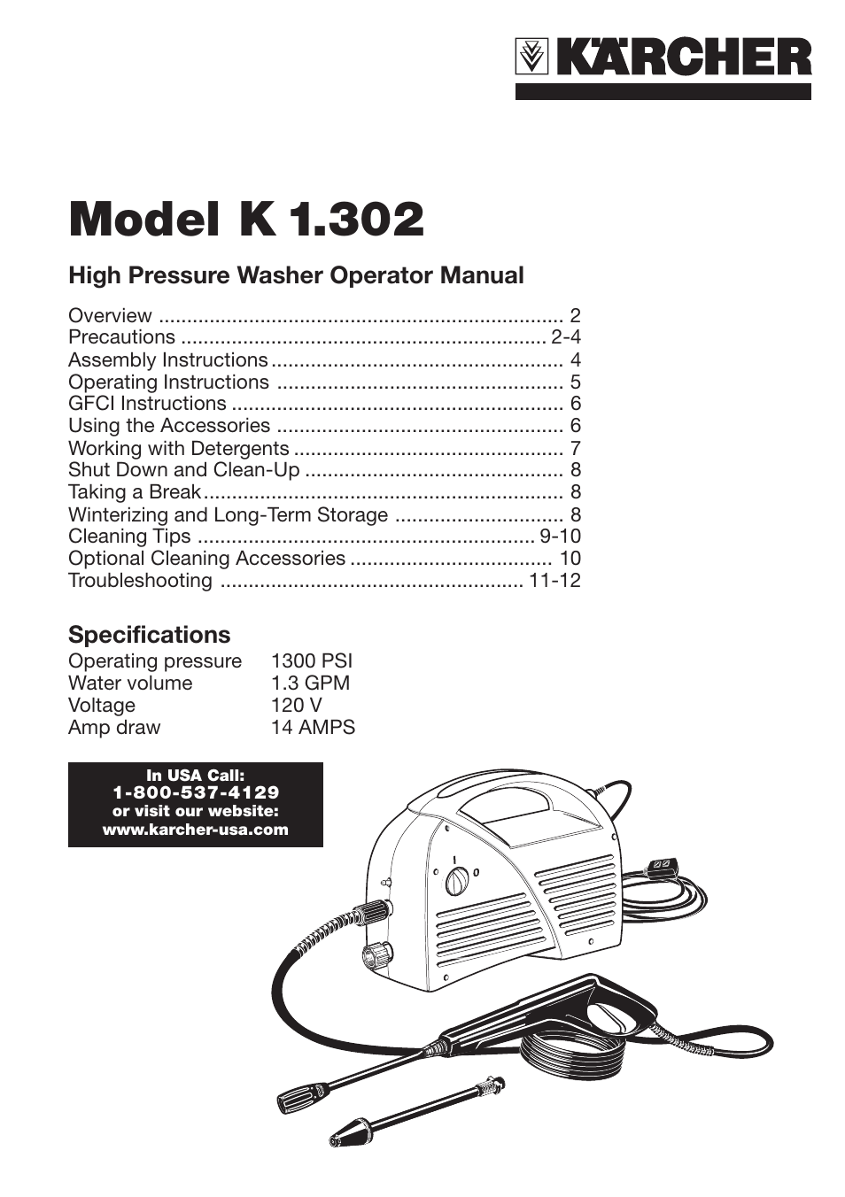 Karcher K 1.302 User Manual | 24 pages