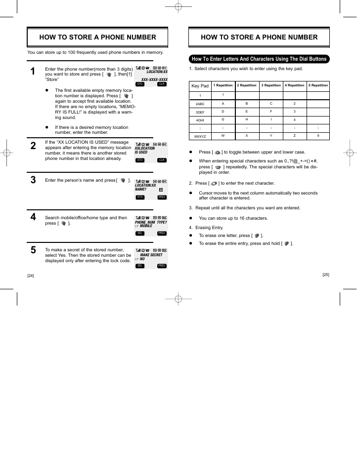 How to store a phone number | Hyundai HGC-300 User Manual | Page 16 / 48