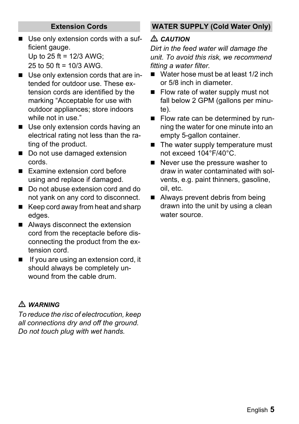 Karcher K 2.01 User Manual | Page 5 / 15