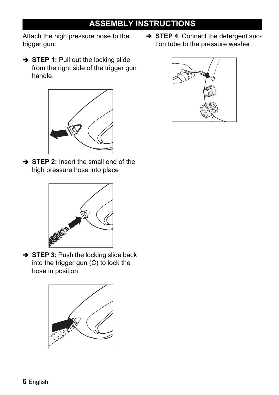 Assembly instructions | Karcher K 2.01 User Manual | Page 6 / 15