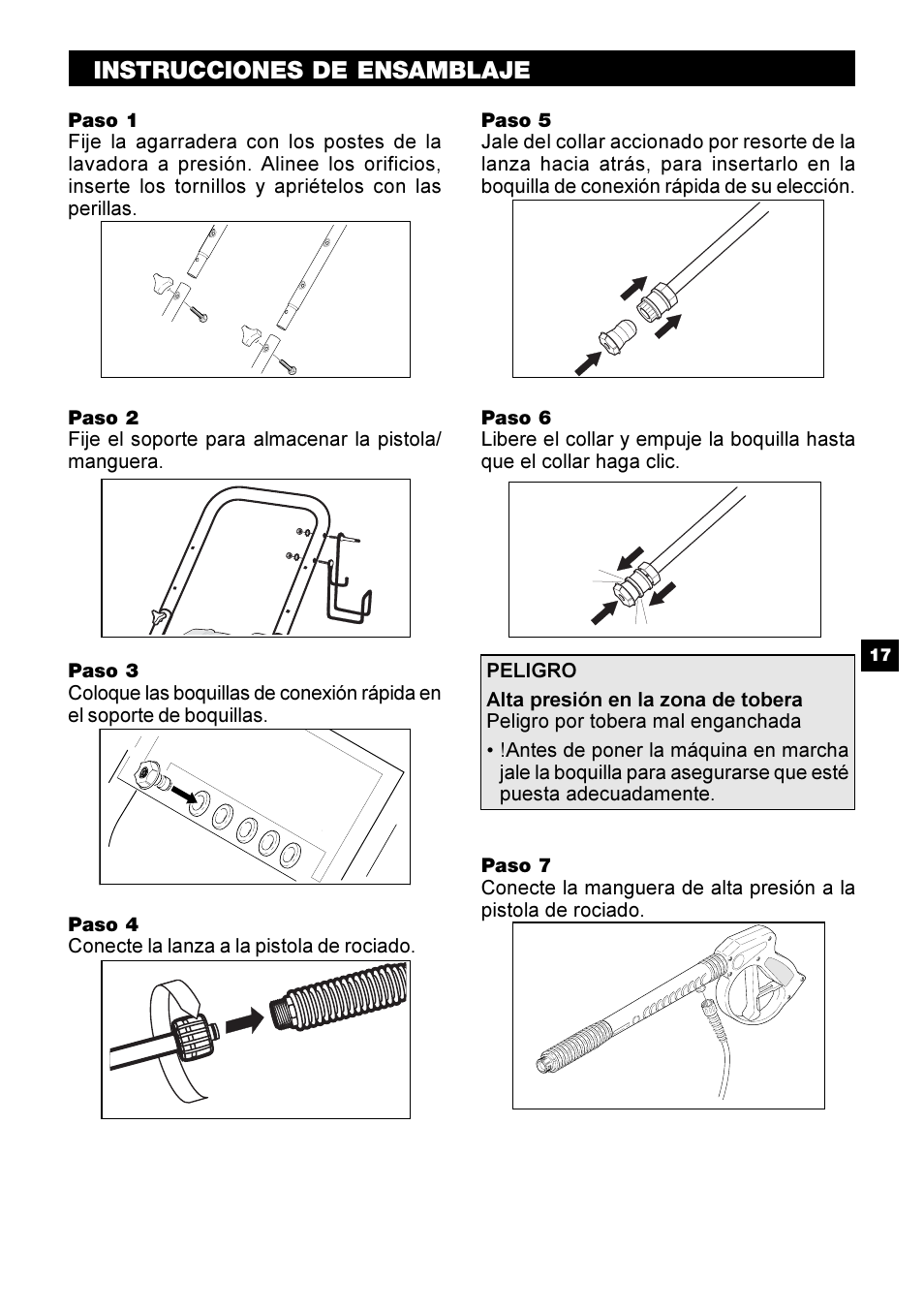 Instrucciones de ensamblaje | Karcher G 2650 HH User Manual | Page 17 / 40