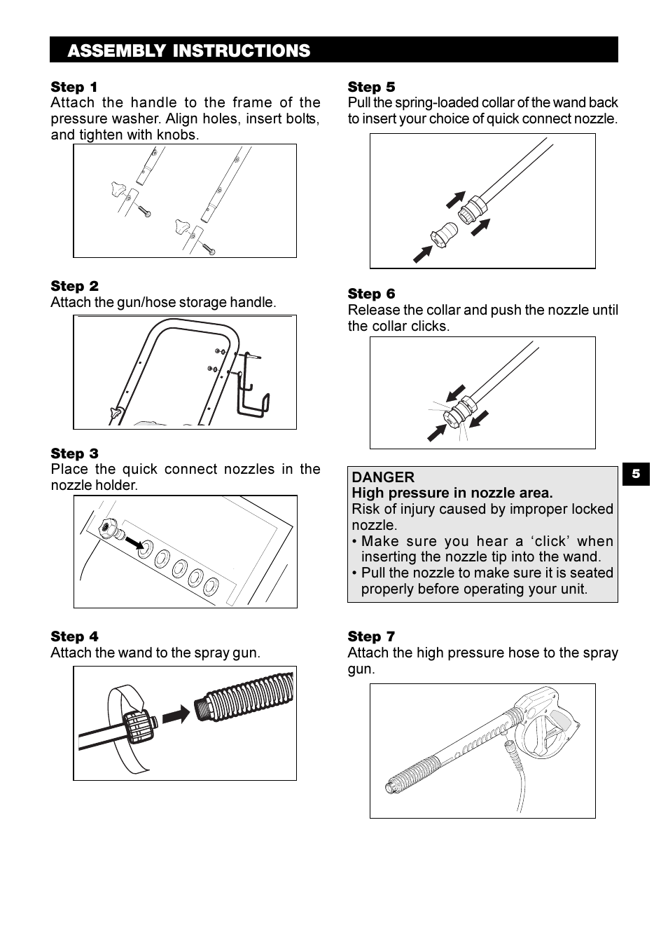 Assembly instructions | Karcher G 2650 HH User Manual | Page 5 / 40