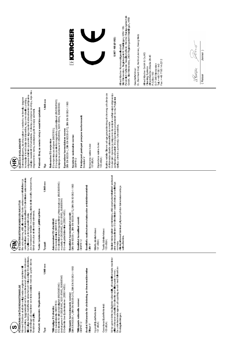 Karcher KMR 1550 B User Manual | Page 29 / 29