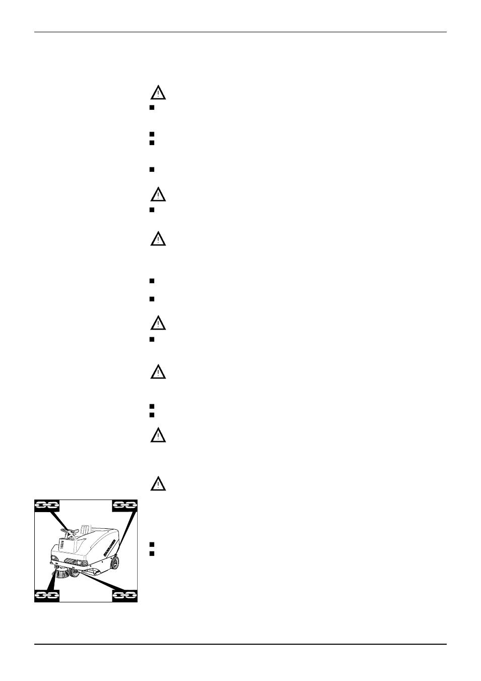 Operating instructions for users, For your safety | Karcher KMR 1550 B User Manual | Page 4 / 29