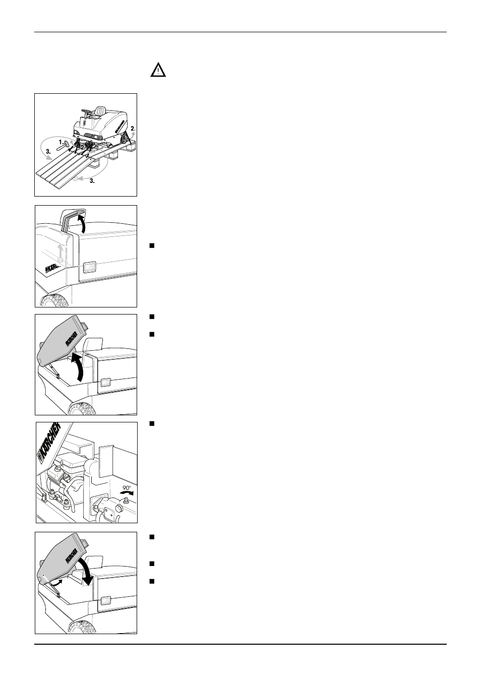 Operating instructions for users, Prior to initial start-up | Karcher KMR 1550 B User Manual | Page 6 / 29
