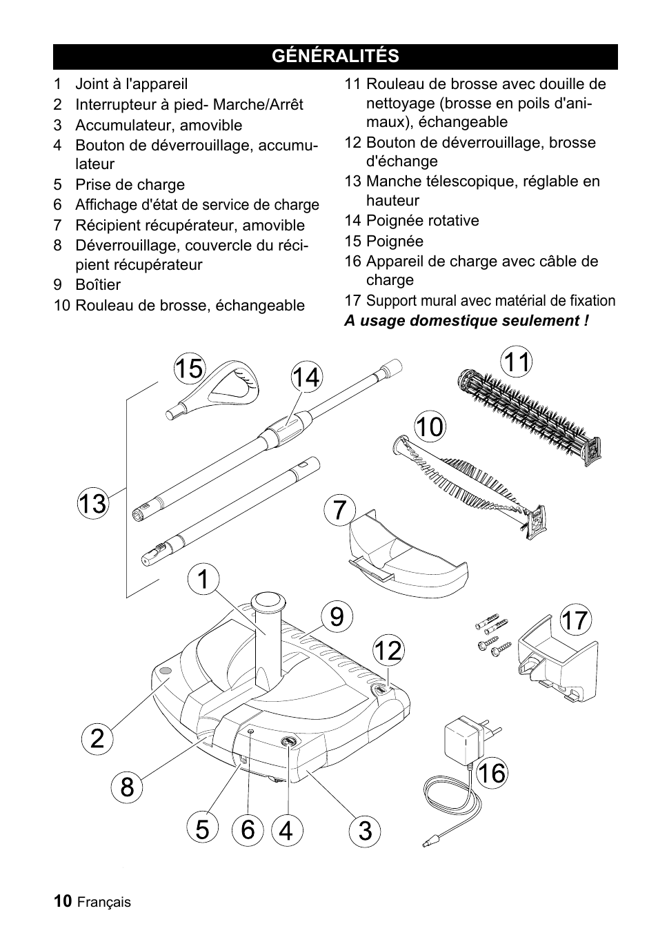 Généralités | Karcher K 55 User Manual | Page 10 / 24