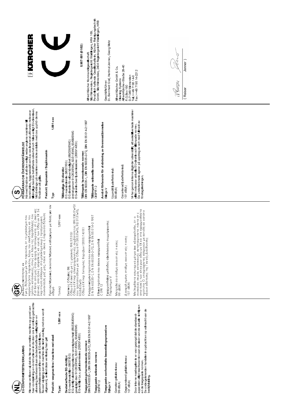 Karcher KMR 1250 D User Manual | Page 30 / 30