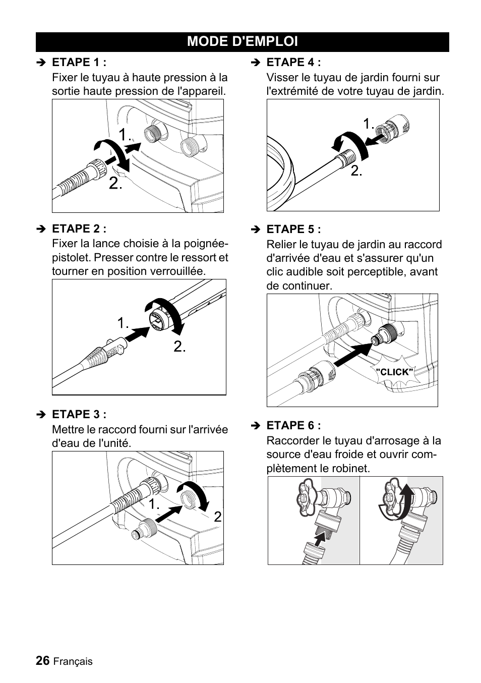 Mode d'emploi | Karcher K 3.350 User Manual | Page 26 / 60