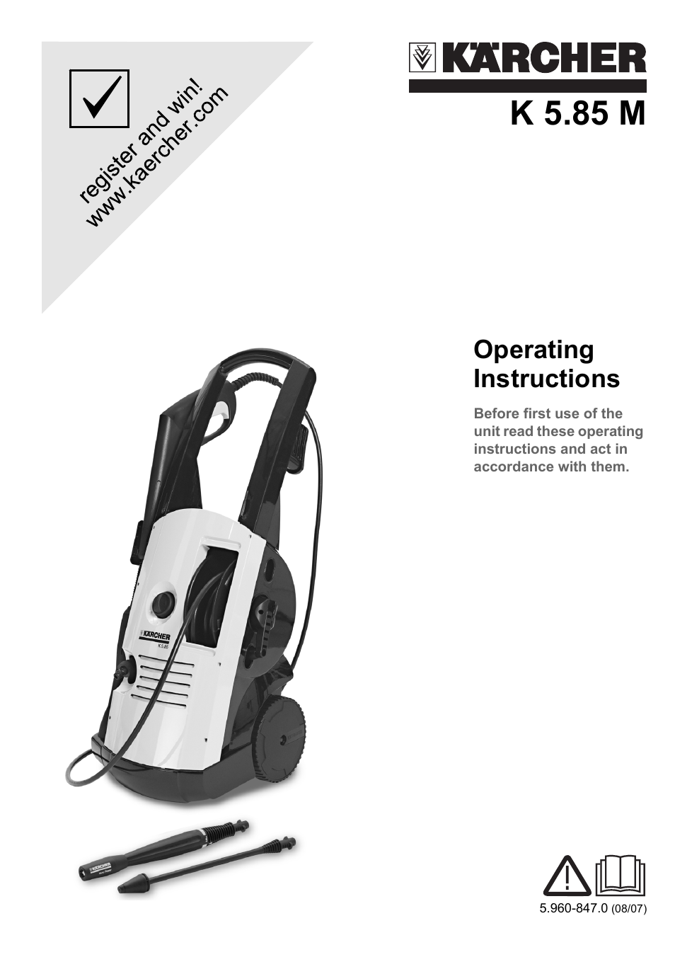 Karcher K 5.85 M User Manual | 12 pages