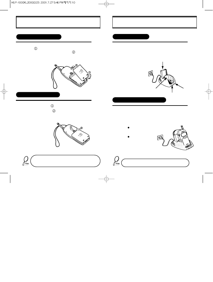 Charging the battery using the battery j | Hyundai HGP-1200 User Manual | Page 7 / 44