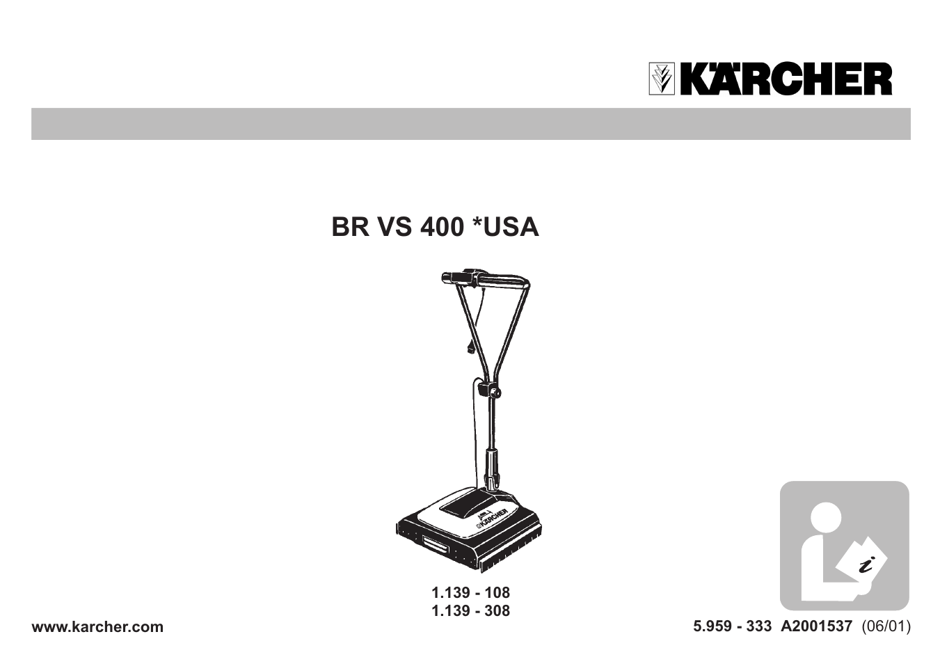 Karcher BR VS 400 User Manual | 12 pages