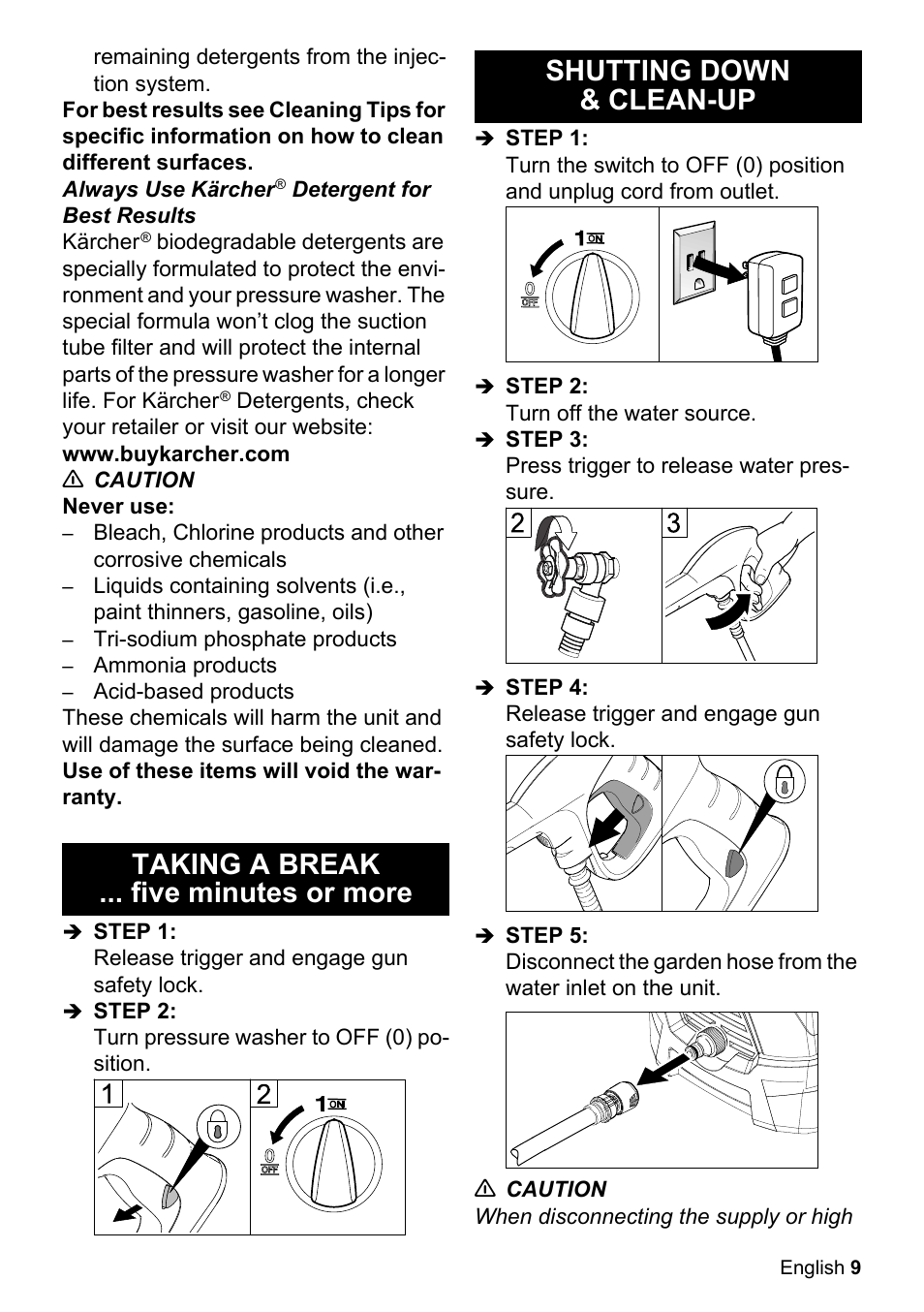 Karcher K 2.425 User Manual | Page 9 / 48