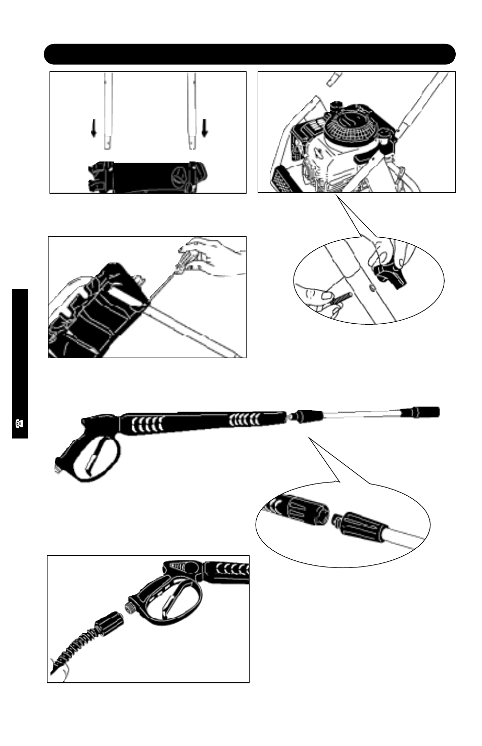 Assembly instructions, Step 4, Step 1 | Step 2, Step 3, Step 5 | Karcher K 2200 G User Manual | Page 4 / 12