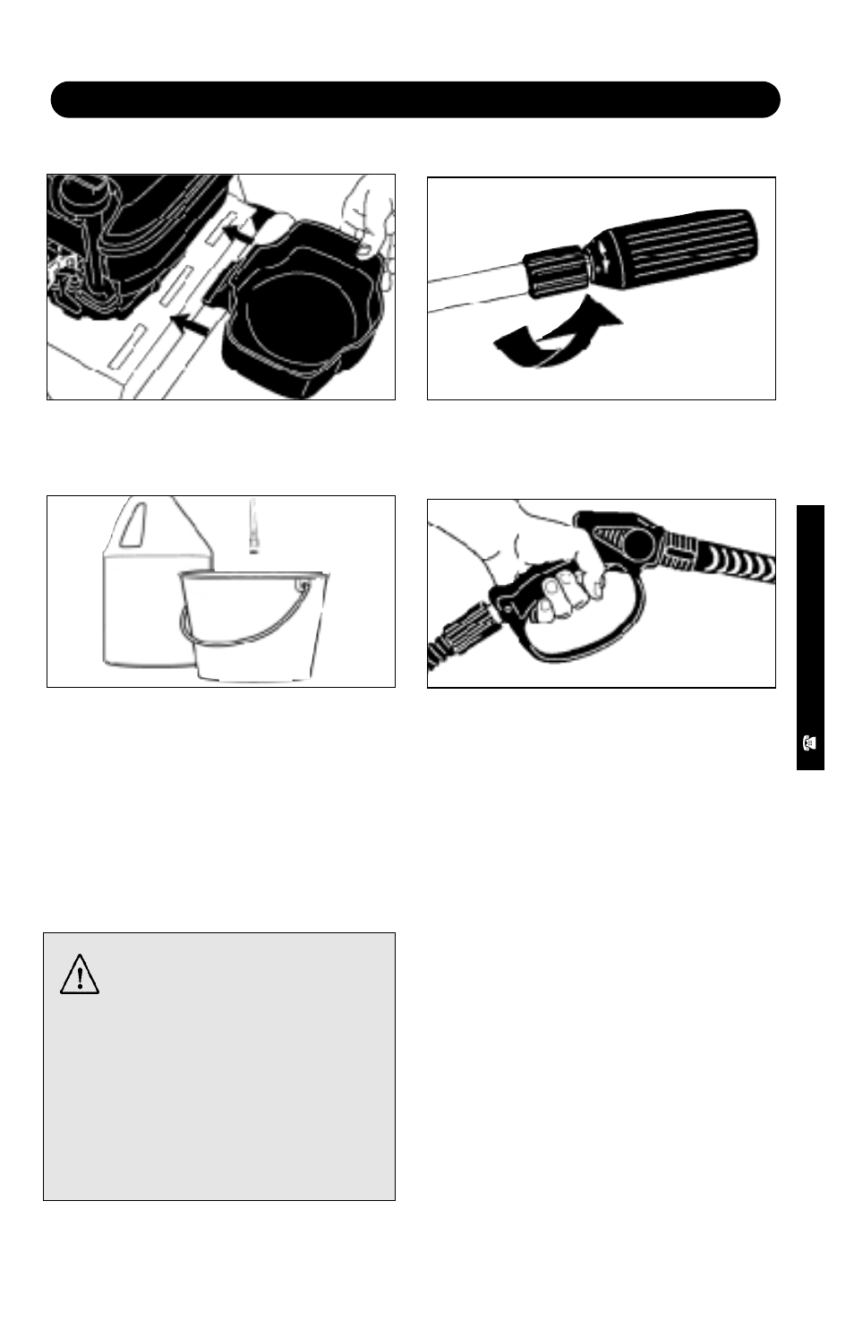 Working with detergent, Caution, Step 2 | Step 4, Step 1, Step 3 | Karcher K 2200 G User Manual | Page 7 / 12