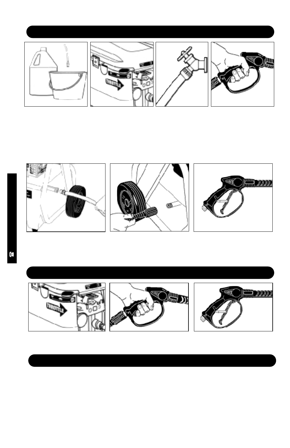 Shutting down & clean-up, Winterizing and long-term storage, Taking a break... five minutes or more | Step 1, Step 2, Step 3, Step 4, Step 5, Step 6 | Karcher K 2200 G User Manual | Page 8 / 12