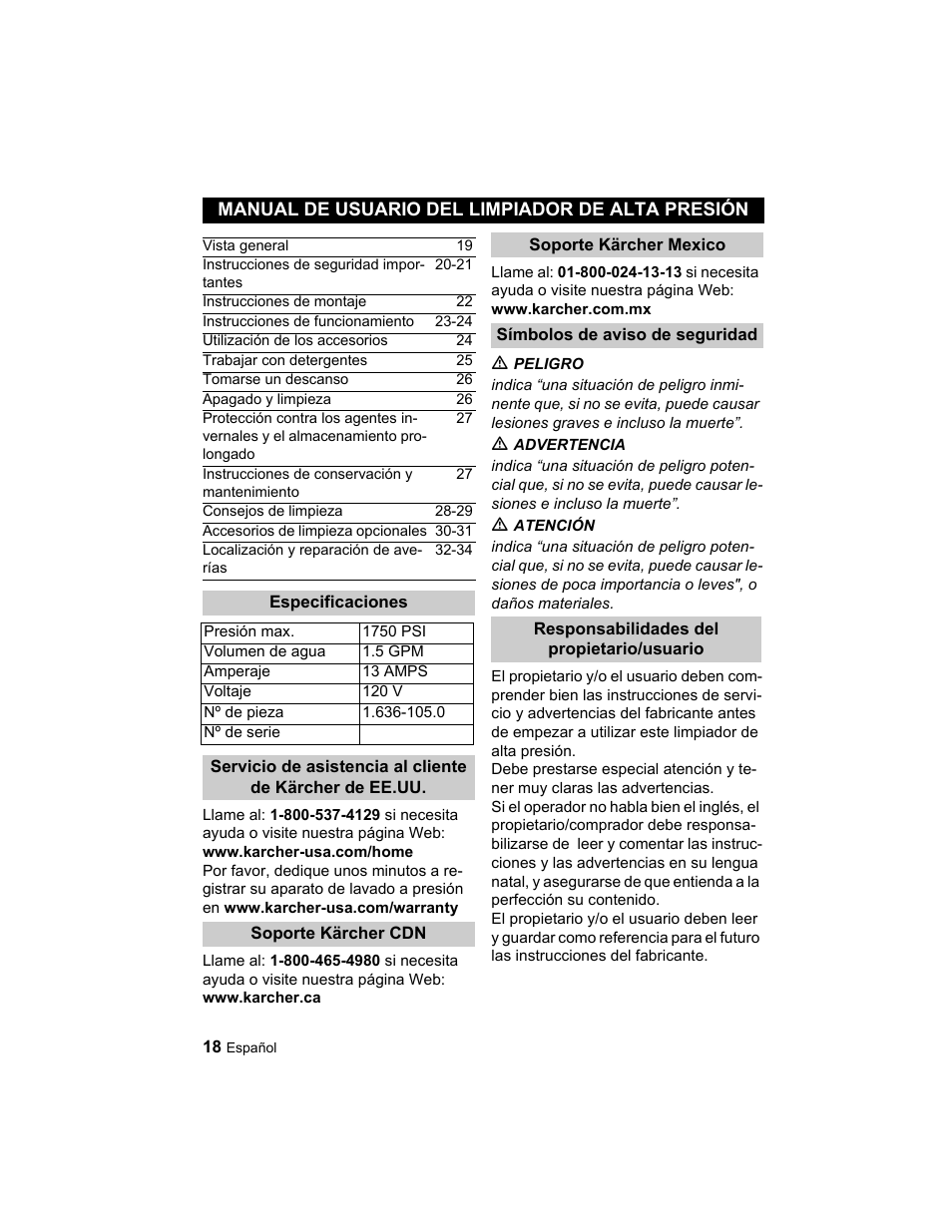 Karcher K 3.96 M User Manual | Page 18 / 52