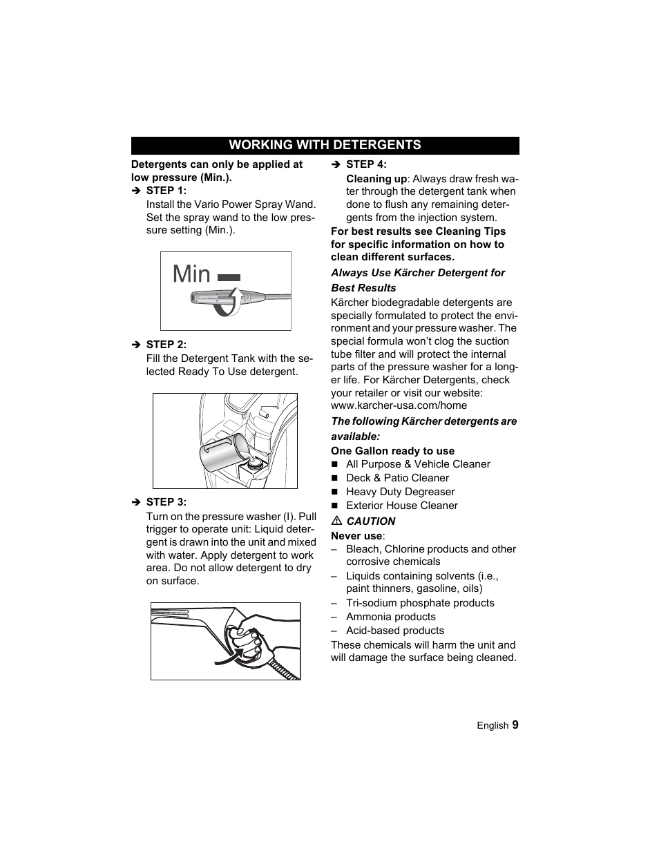 Karcher K 3.96 M User Manual | Page 9 / 52