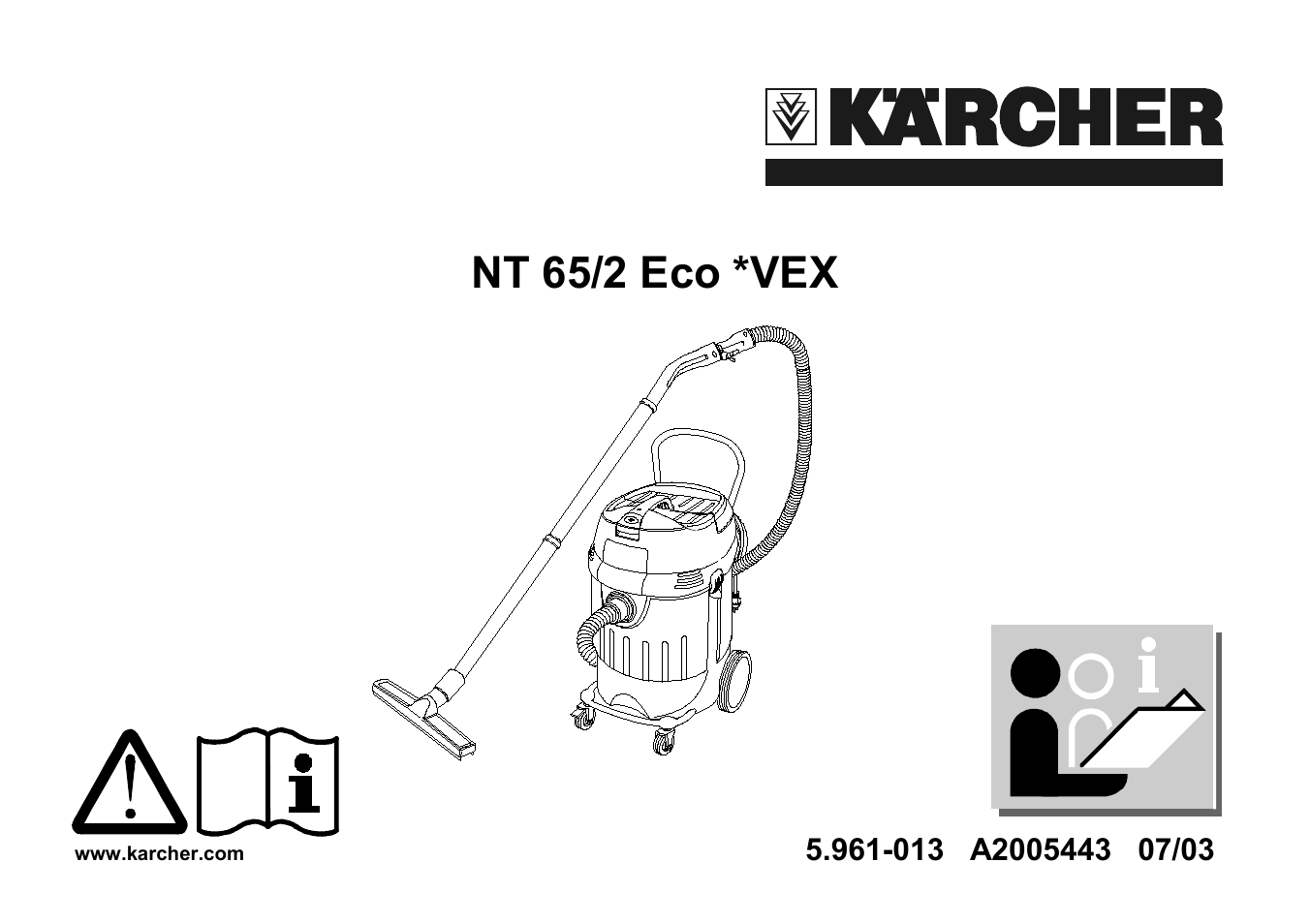 Karcher NT 65/2 ECO User Manual | 15 pages
