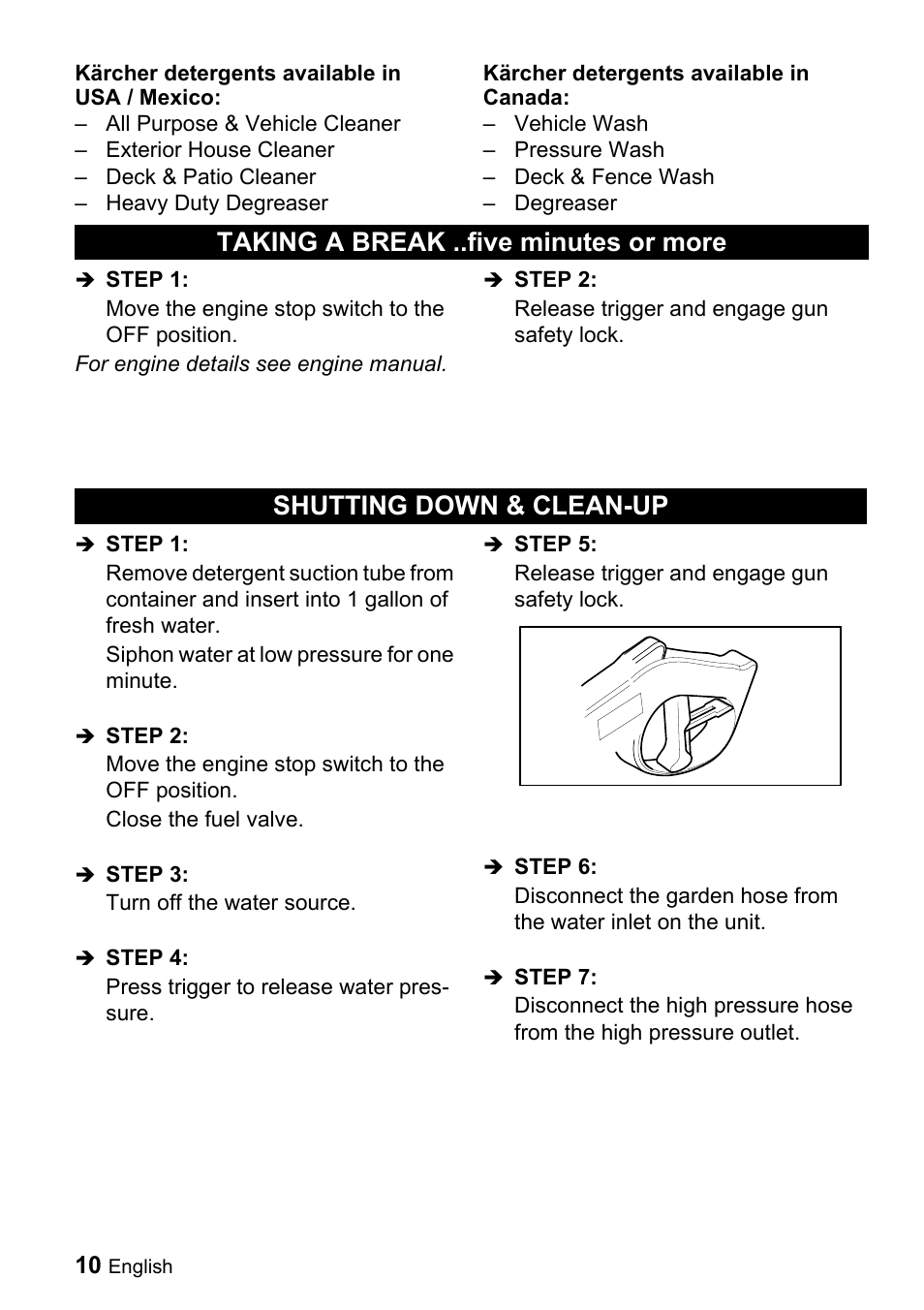 Karcher G 4000 SH User Manual | Page 10 / 48