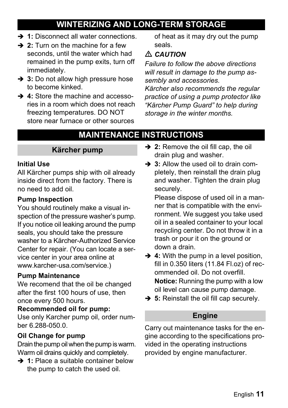 Karcher G 4000 SH User Manual | Page 11 / 48