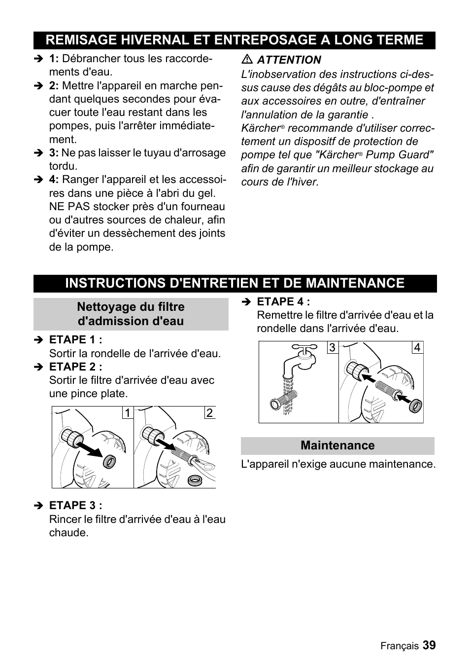 Karcher K 2.56 M User Manual | Page 39 / 44