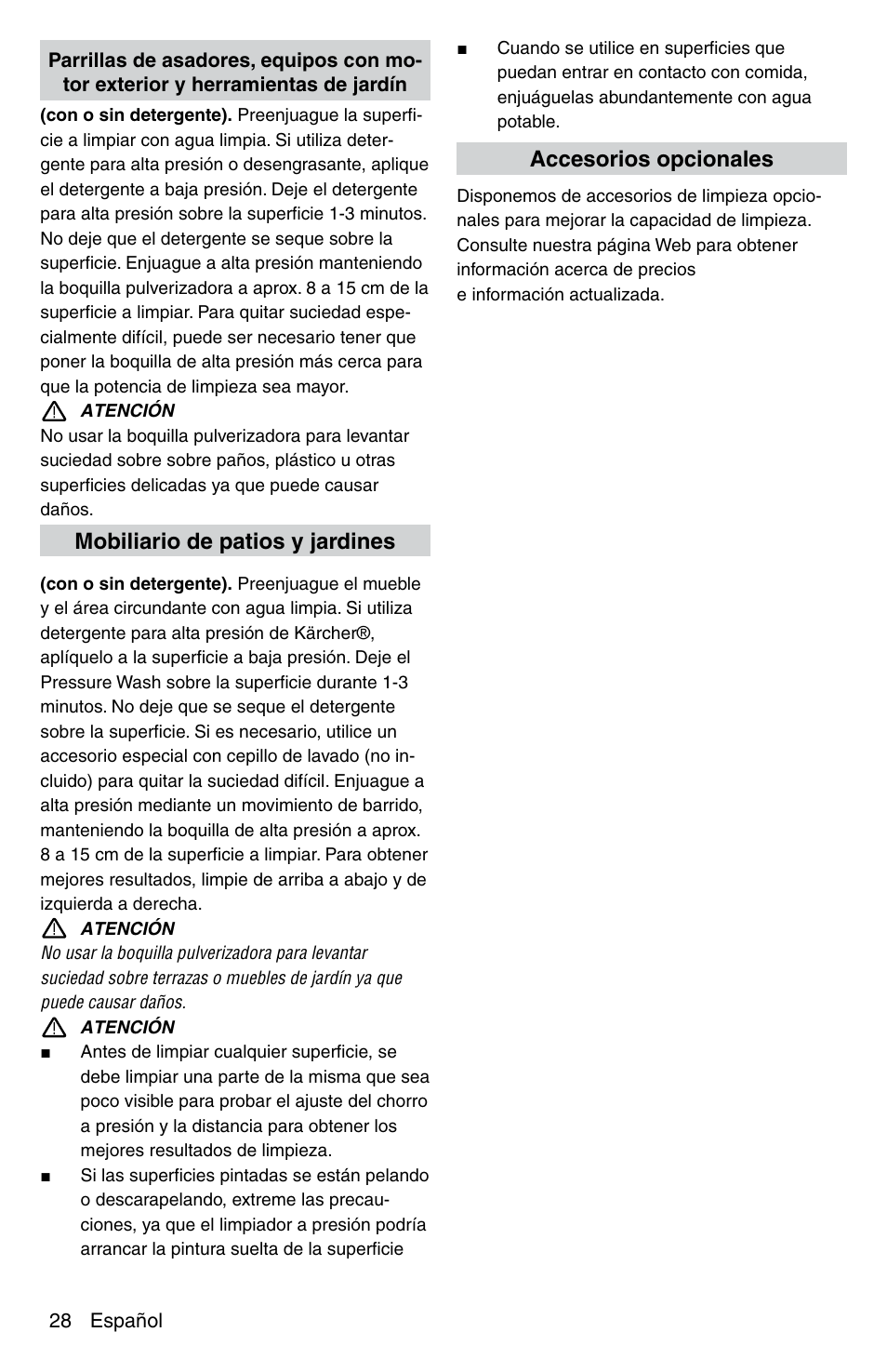 Karcher G 2600 PC User Manual | Page 28 / 46
