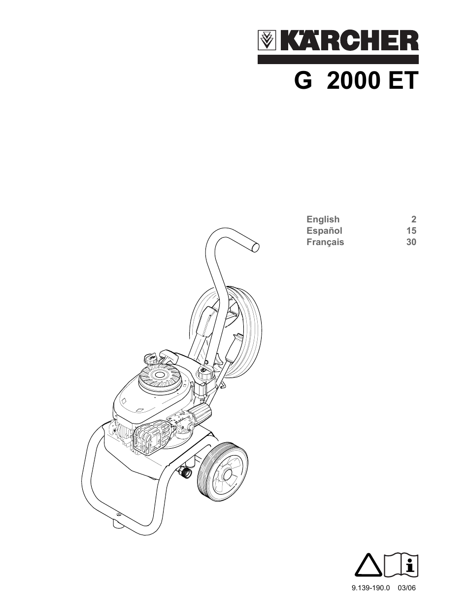 Karcher G 2000 ET User Manual | 43 pages