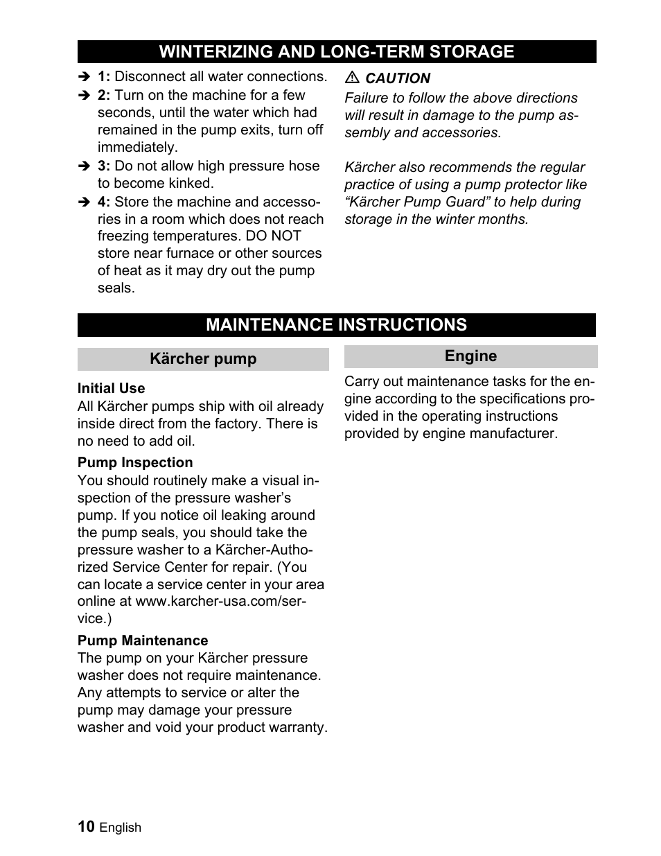 Karcher G 2000 ET User Manual | Page 10 / 43