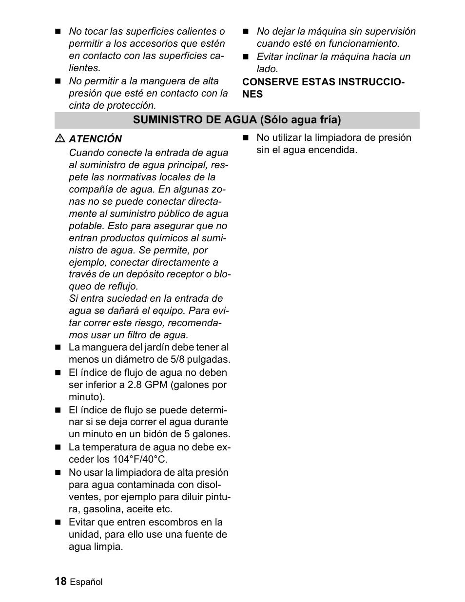 Karcher G 2000 ET User Manual | Page 18 / 43