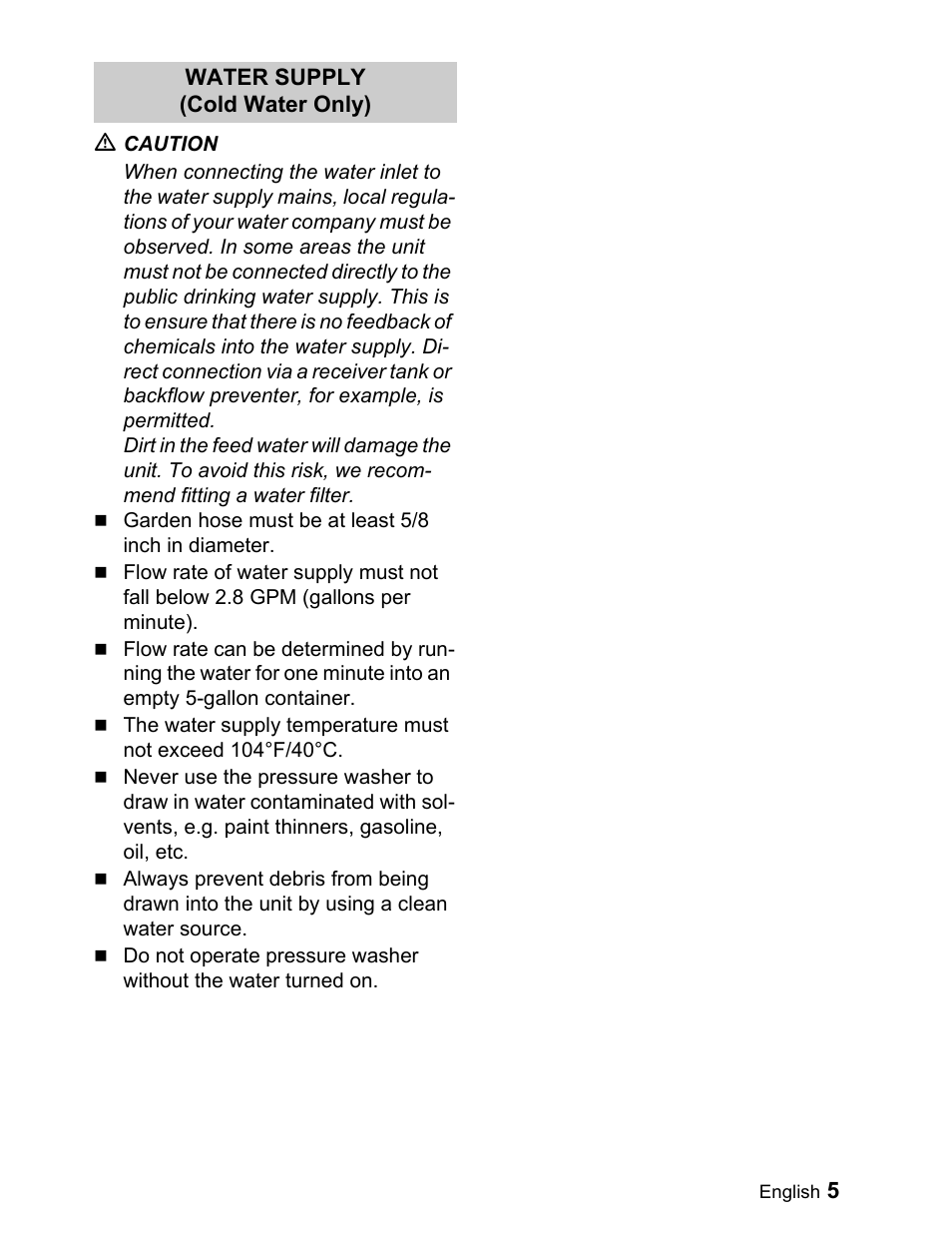 Karcher G 2000 ET User Manual | Page 5 / 43