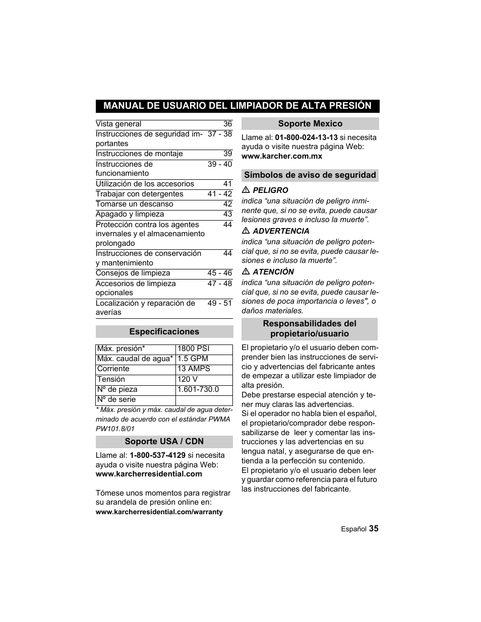 Karcher K 3.49 M User Manual | Page 35 / 52