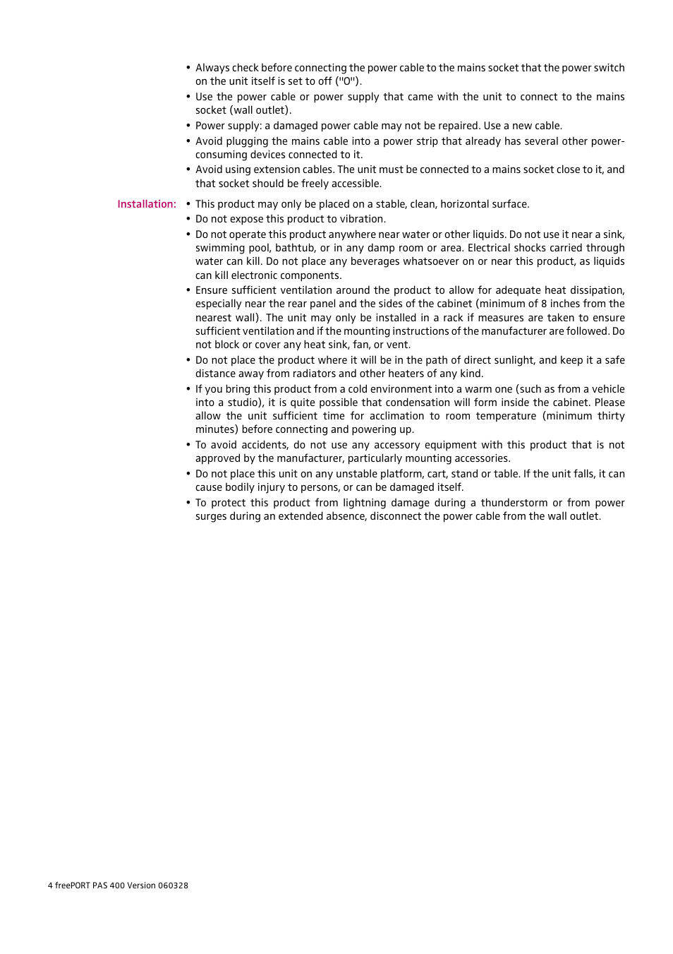 HeadsetUSA PAS 400 User Manual | Page 4 / 21