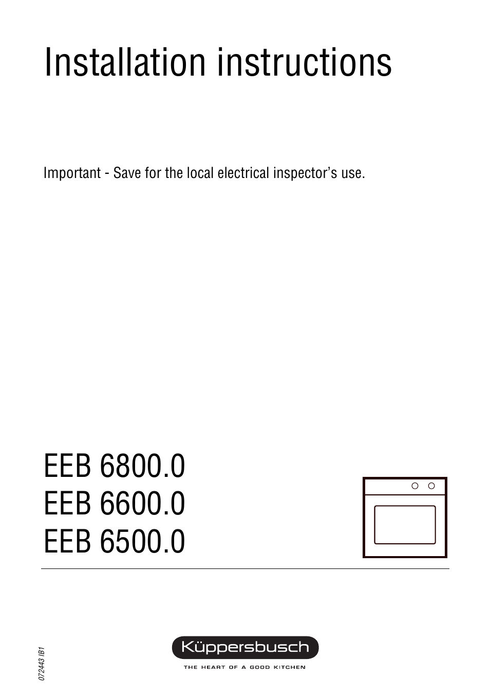 Kuppersbusch USA EGS 304.2 User Manual | 7 pages