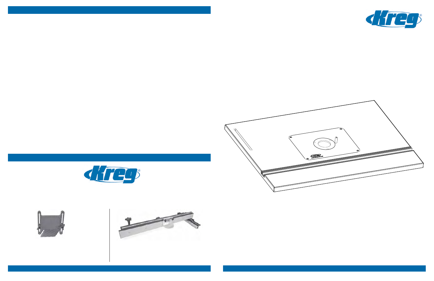 Router table top, Precision assembly instructions, True-flex | Featherboard, Precision router table fence, Other precision routing products safety guidelines | Kreg Tool PRS1020 User Manual | Page 7 / 18
