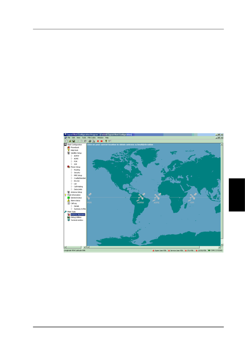 Pc programs, System set-up using fleetcp, 5 pc programs | 1 system set-up using fleetcp | KVH Industries TracPhone F55 User Manual | Page 78 / 128