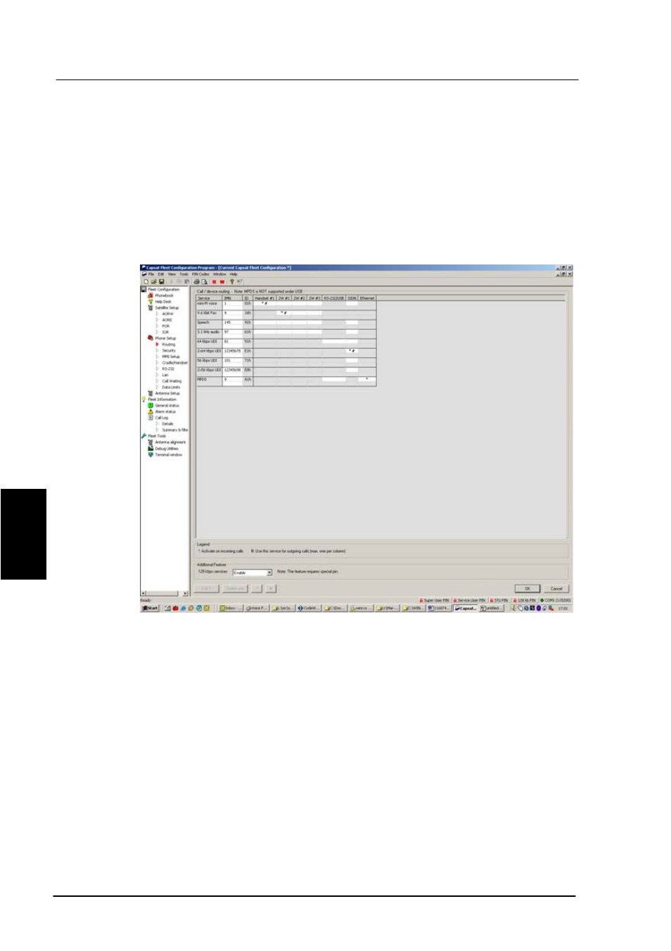 Routing, Phonebook, 5 routing | KVH Industries TracPhone F55 User Manual | Page 83 / 128