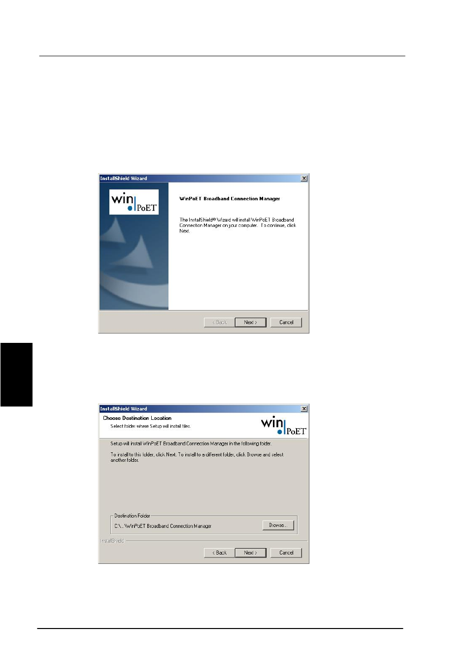 Set-up using ethernet/pppoe, Windows xp with built-in pppoe client | KVH Industries TracPhone F55 User Manual | Page 97 / 128