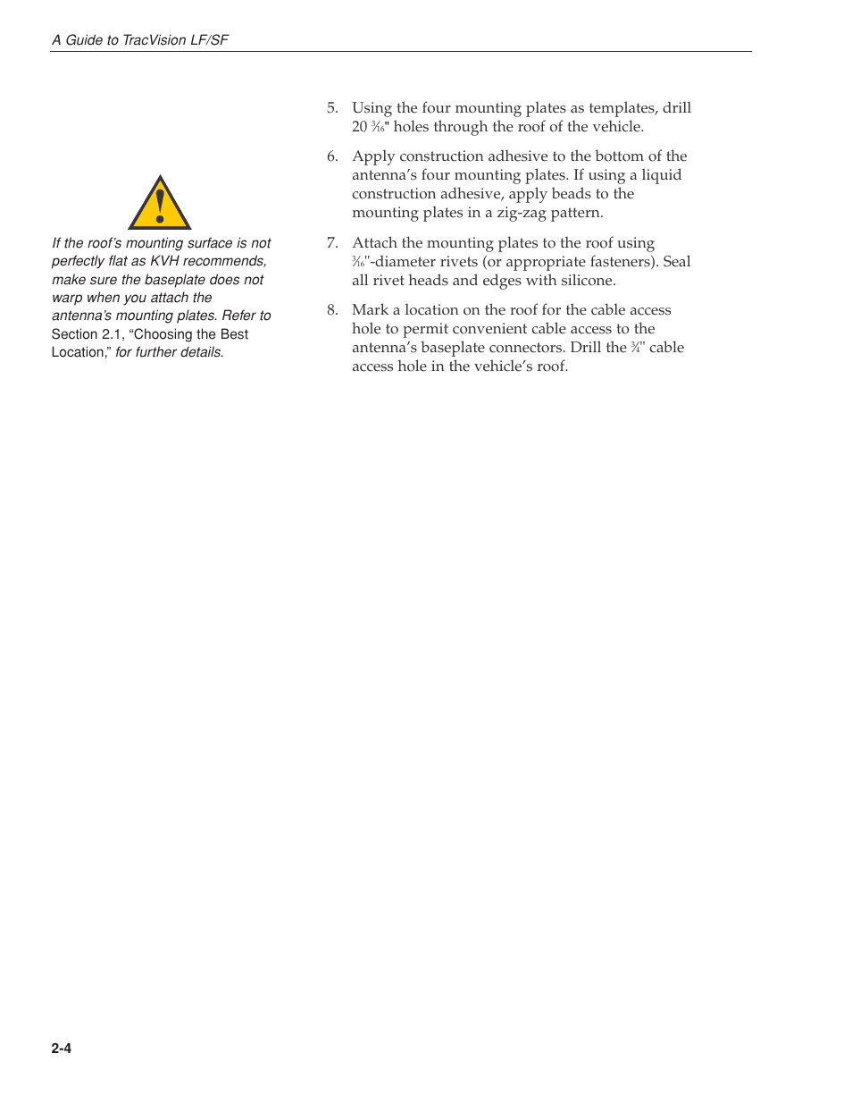 KVH Industries LF User Manual | Page 15 / 69