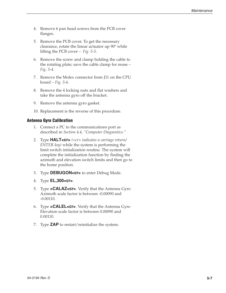 KVH Industries LF User Manual | Page 44 / 69