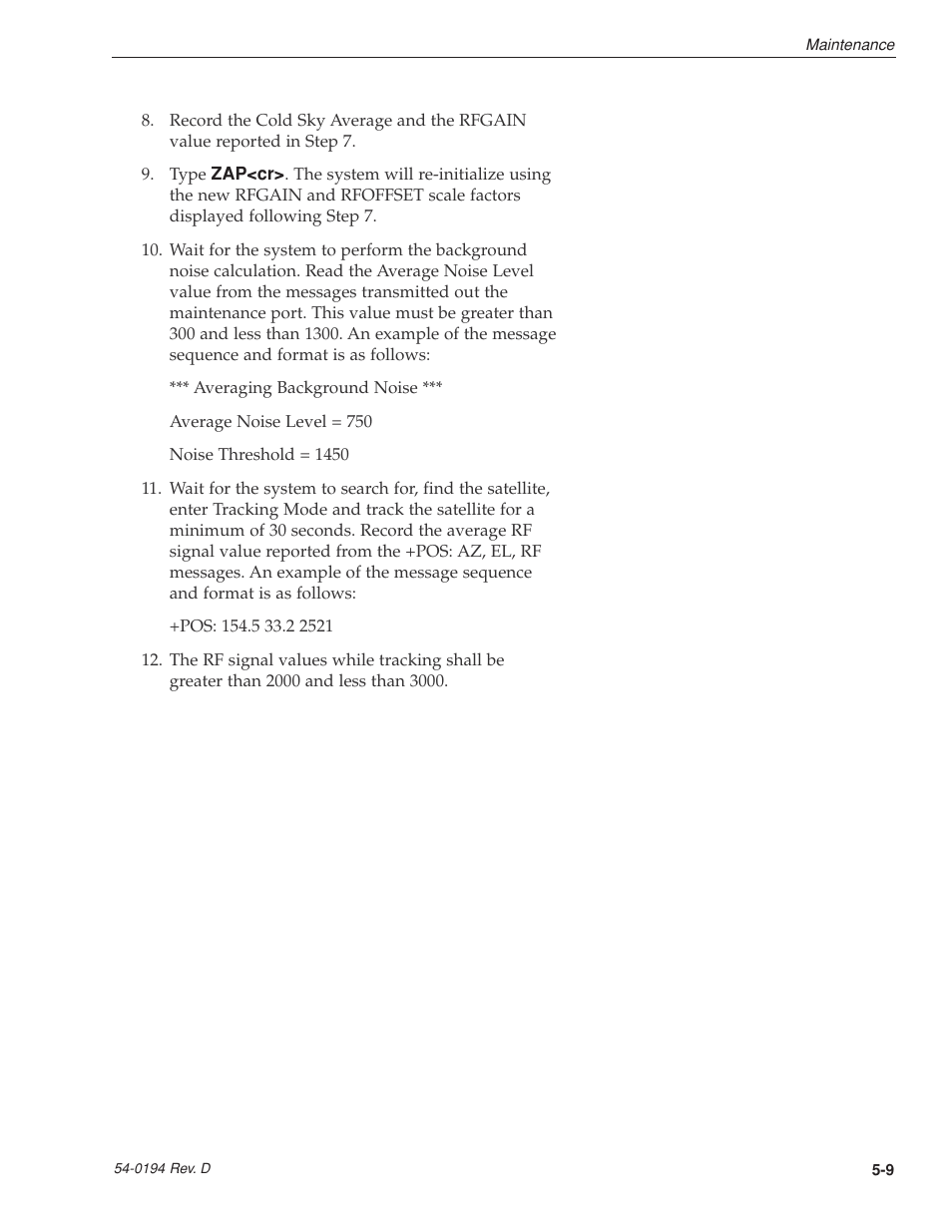 KVH Industries LF User Manual | Page 46 / 69