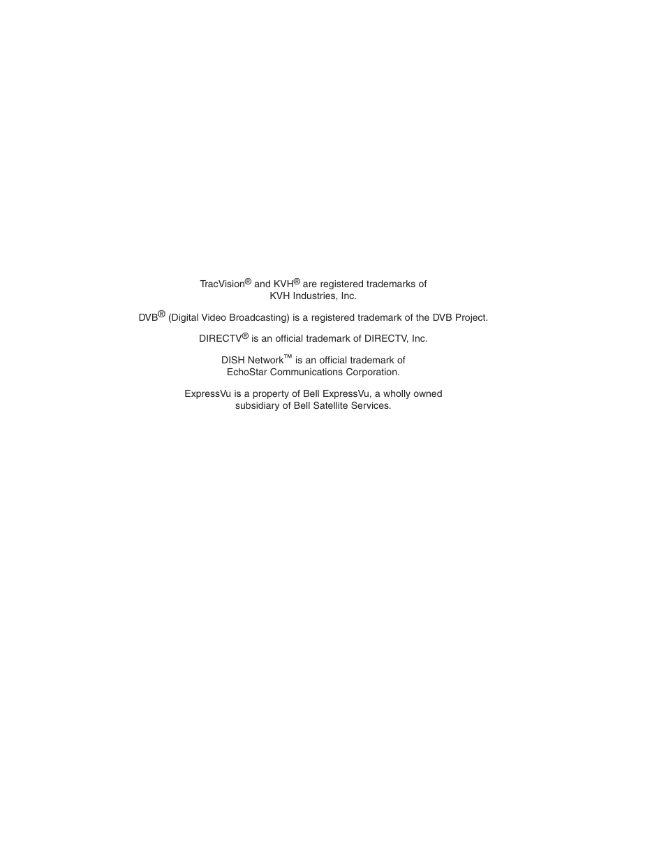 KVH Industries TracVision R4 User Manual | Page 3 / 65